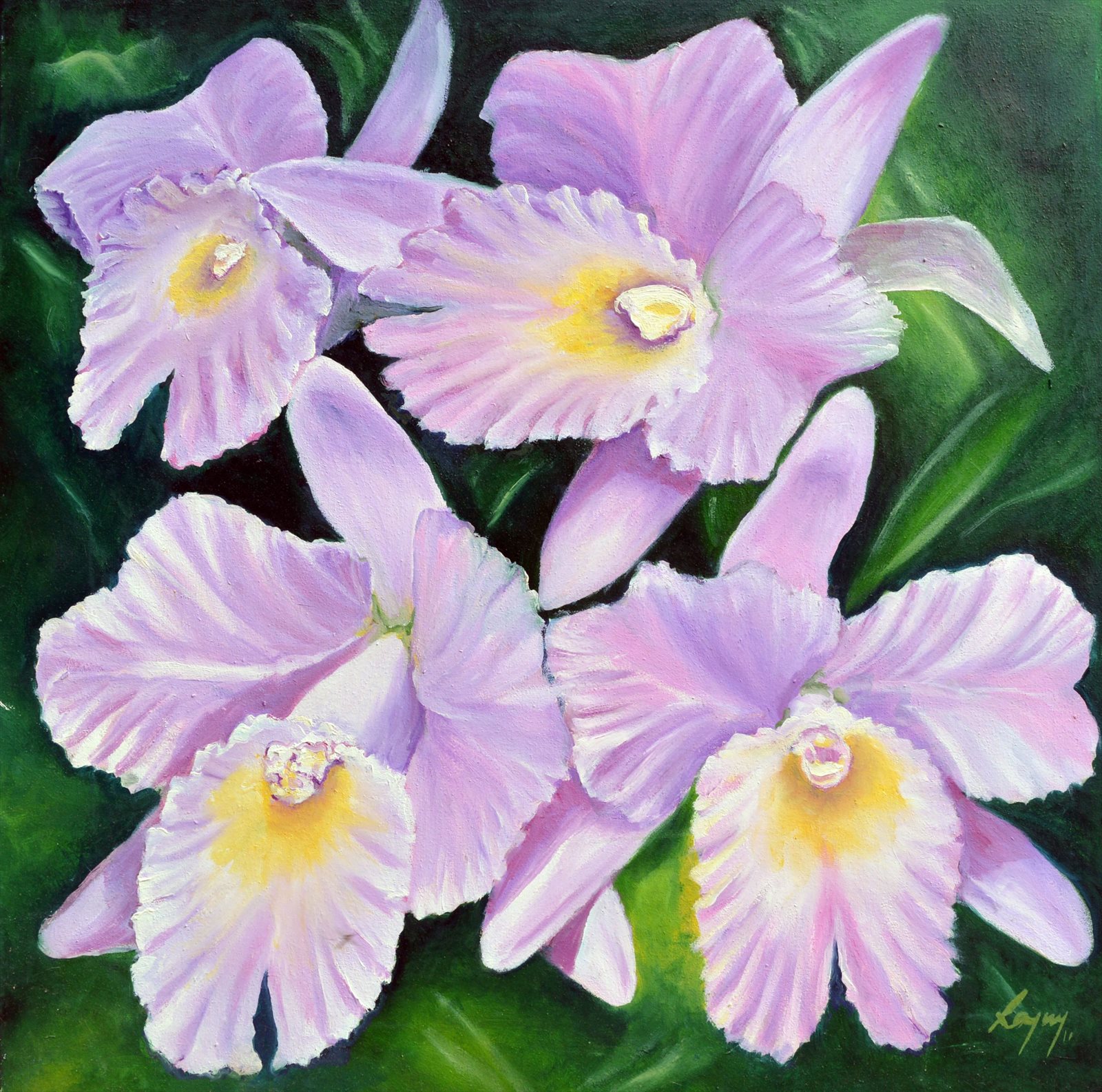 Riot of Violet Orchids